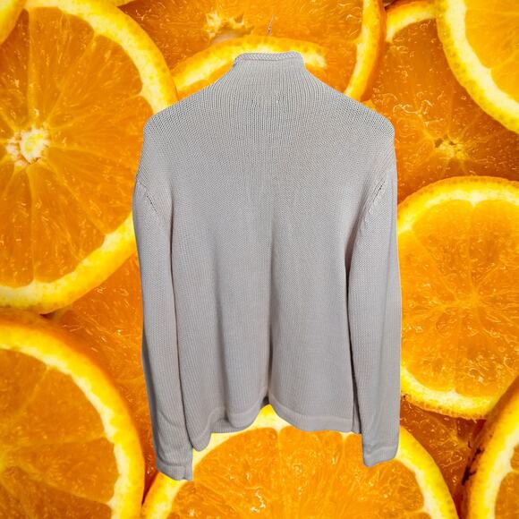 Chico's‎ Women's Cream Ramie Blend Long Sleeve Full-Zip Sweater Jacket Size 2 - Picture 8 of 8